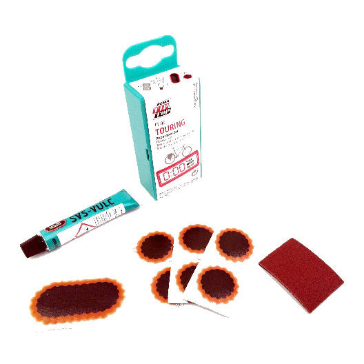 Photo de Nécessaire de Réparation VTT / Ville TT02 Suspendu TIP TOP – Kit Complet avec Rustines et Colle Vulcanisante par REMA TIPTOP