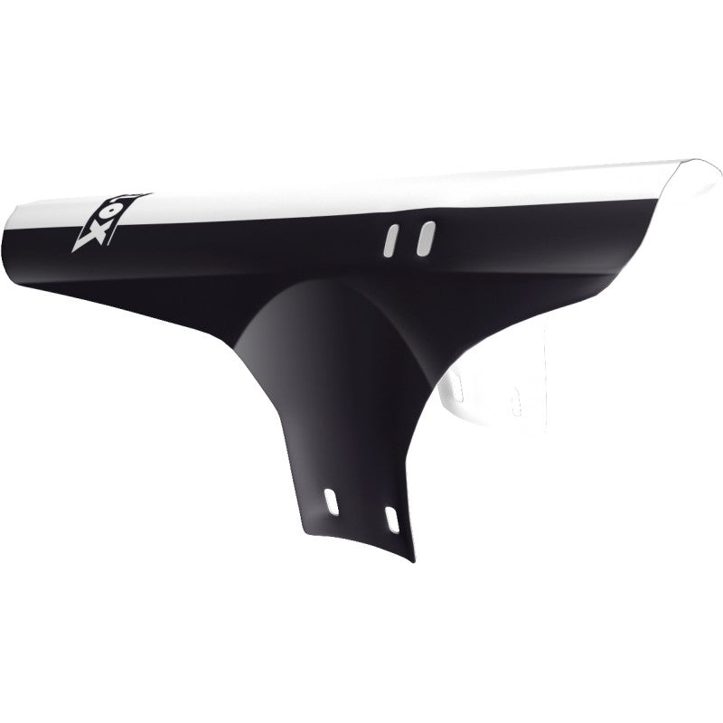 Garde-boue avant avec collier – Noir et Blanc – Priplack® résistant et léger – Installation rapide