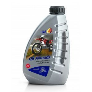 Photo de Huile 2 Temps Moto & Scooter Q8 Allroads 2T Semi-Synthèse 1 L – Faible Fumée, Haute Performance par Q8OILS