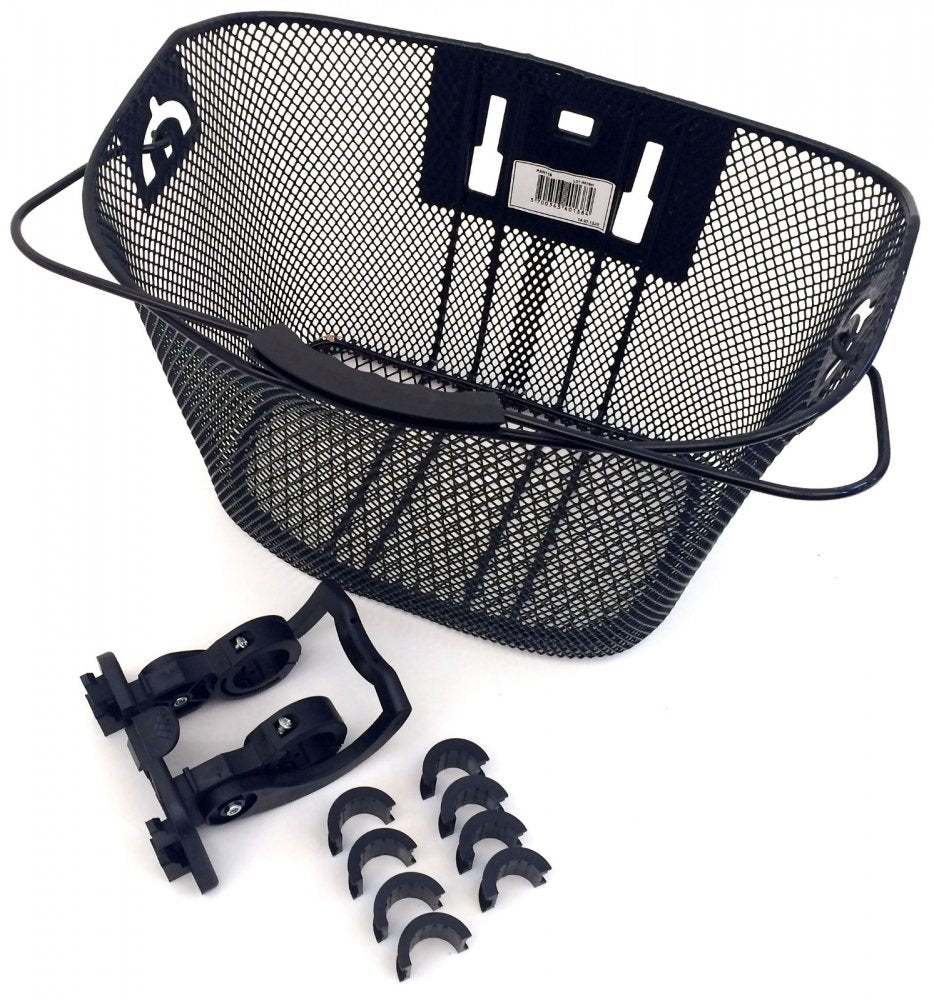 Panier Avant Vélo à Clip – Fixation Guidon 22,2 / 25,4 / 31,8 mm – Amovible et Résistant