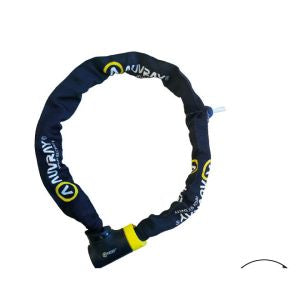 Chaîne antivol Auvray C-Bloc Pro 90 – Ø8,5 mm, 90 cm, serrure intégrée, 2 clés fraisées