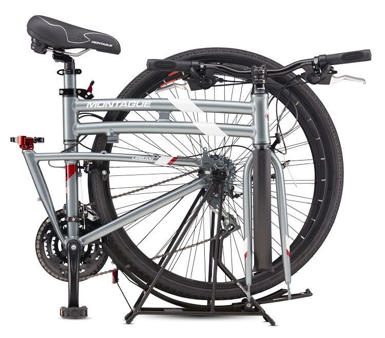 Vélo pliant Montague Urban 19" Argent – Roues 700C, 21 Vitesses