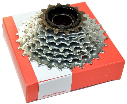 Photo de Roue Libre SunRace 7 Vitesses 14-28 Dents – Finition Zinc – Transmission Fiable pour Vélo de Ville et VTT Classique par SUNRACE