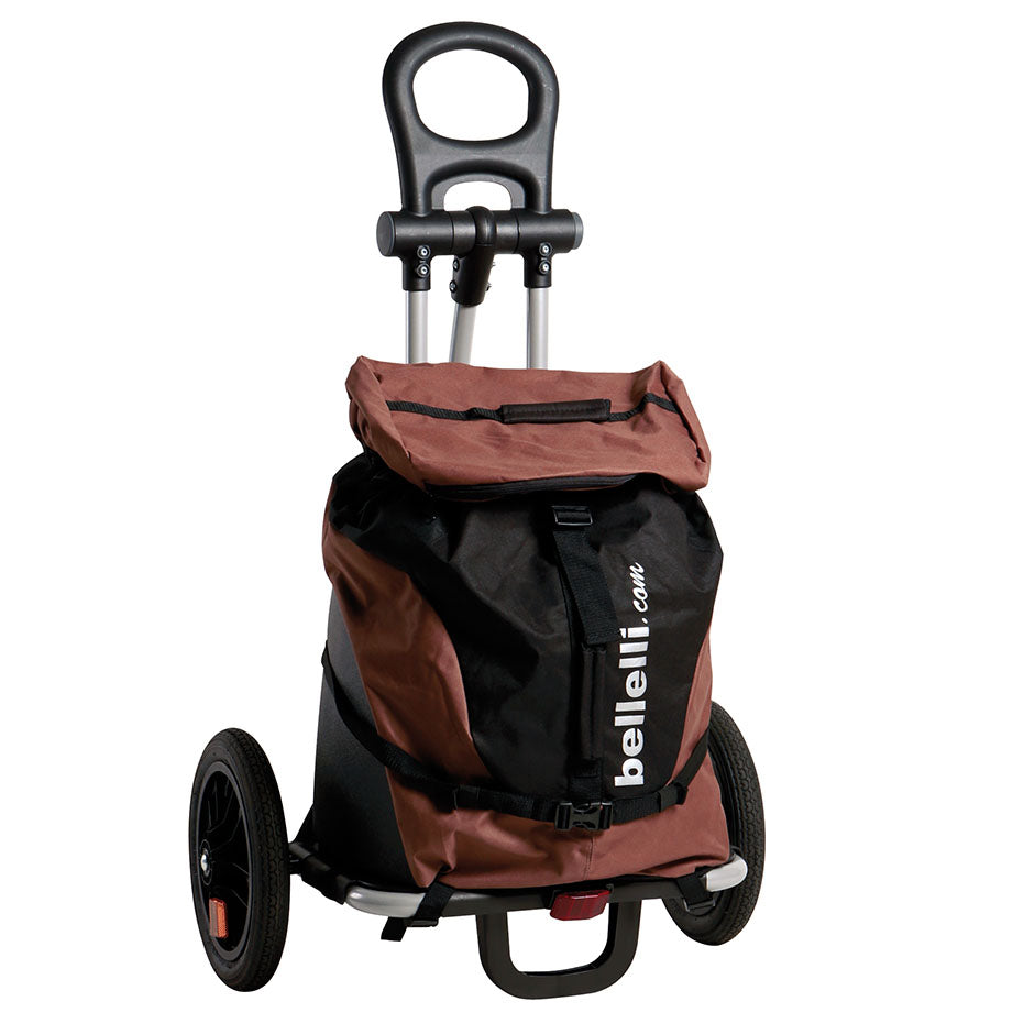 Remorque Vélo Bagagère Bellelli B-Tourist – Fixation Cadre – 25kg – Marron