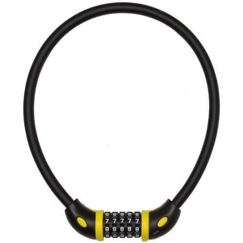 Antivol câble à code Combi – Ø12 mm x 65 cm – Noir mat – Code 5 chiffres reprogrammable