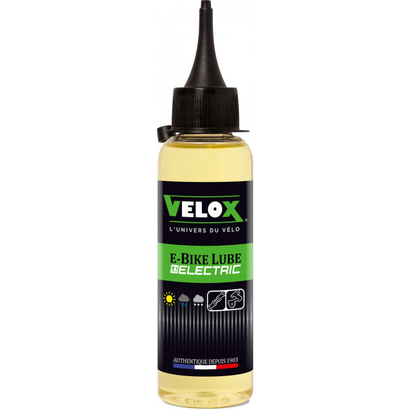Photo de Huile de Chaîne Spéciale VAE – E-Bike Lube Haute Performance par VELOX
