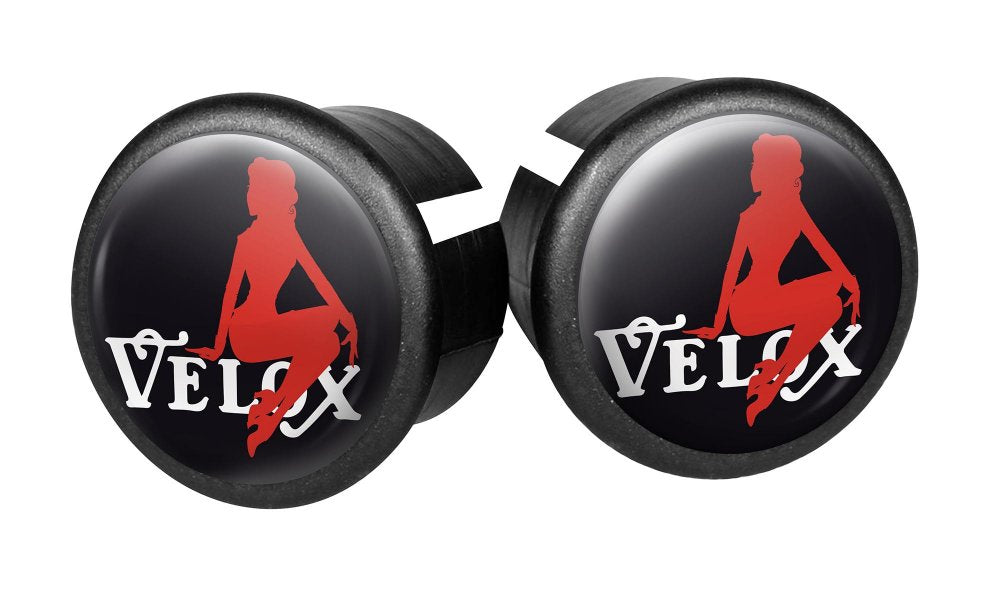 Photo de Embouts de guidon route Guidoline – Modèle Pin-Up vintage par VELOX