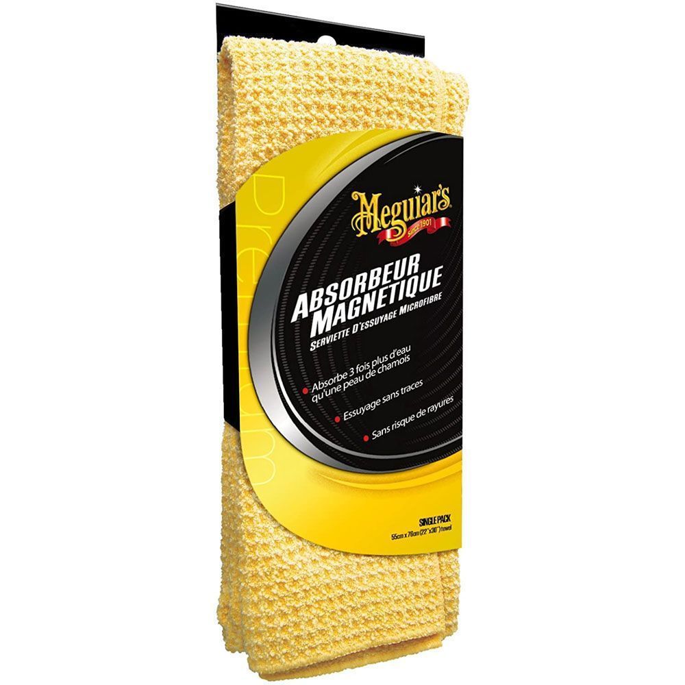 Meguiar's Absorbeur Magnétique – Microfibre XL 70x55 cm, ultra absorbant et sans traces