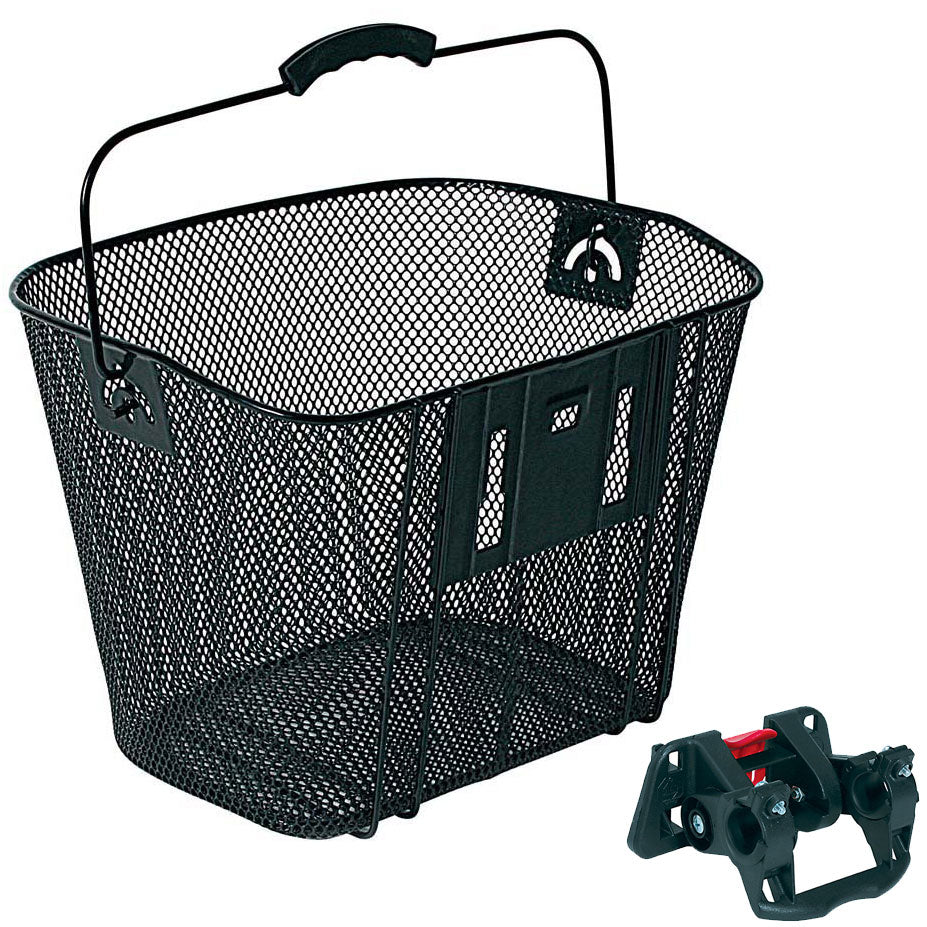 Panier Avant Vélo Métallique Rectangulaire – Fixation à Clips – Robuste et Amovible