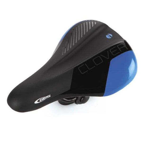 Selle vélo enfant TREFLE – 212 x 144 mm – Coloris noir et bleu – Confort et sécurité