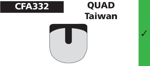 Plaquettes de frein vélo Quad Taiwan – Modèle EBC – Freinage fiable et durable
