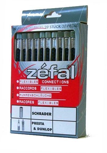 Raccords Schrader 15 cm pour gonflage – Sachet de 20 – Accessoires vélo et atelier