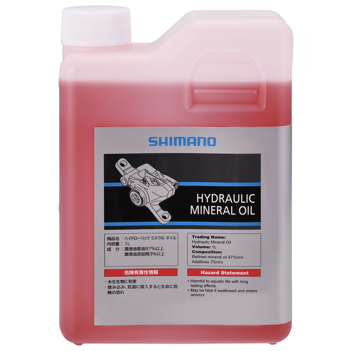 Huile minérale Shimano – Liquide de frein vélo – 1 Litre – RSMDBOILM