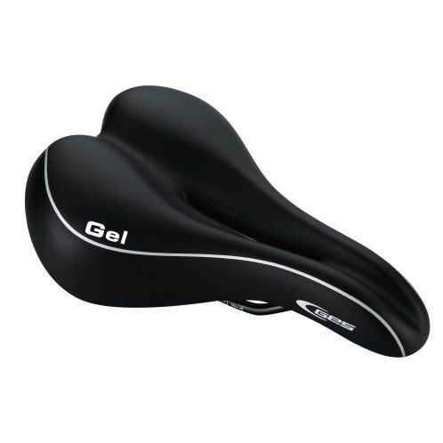 Selle vélo femme confort gel avec trou central – 255 x 175 mm – Coloris noir