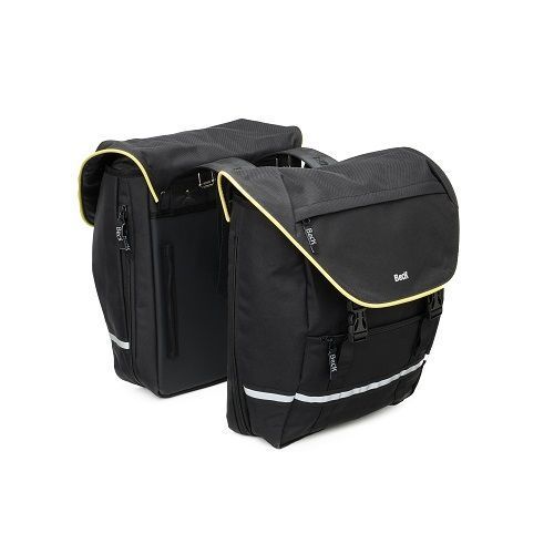 Paire de sacoches arrière Beck SPRTV 30 L – Jaune, imperméables et réfléchissantes pour vélo & e-bike