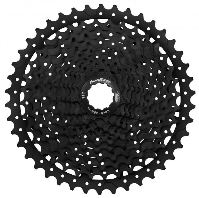 Photo de Cassette SunRace 11 Vitesses 11-46 Dents – Noir – CSMS8 EAZ-BOX B – Transmission Ultra Polyvalente pour VTT et Gravel par SUNRACE