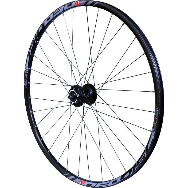 ROUE 26" VTT AVANT JANTE ALU DOUBLE PAROI NOIRE FREIN DISQUE MOYEU ALU BLOCAGE RAPIDE