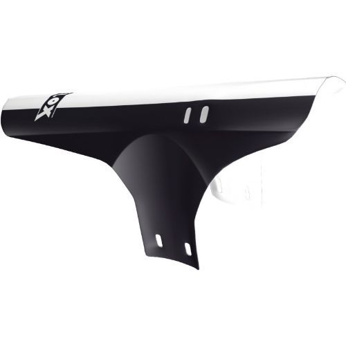 Garde-boue avant avec collier – Noir et Blanc – Priplack® résistant et léger – Installation rapide