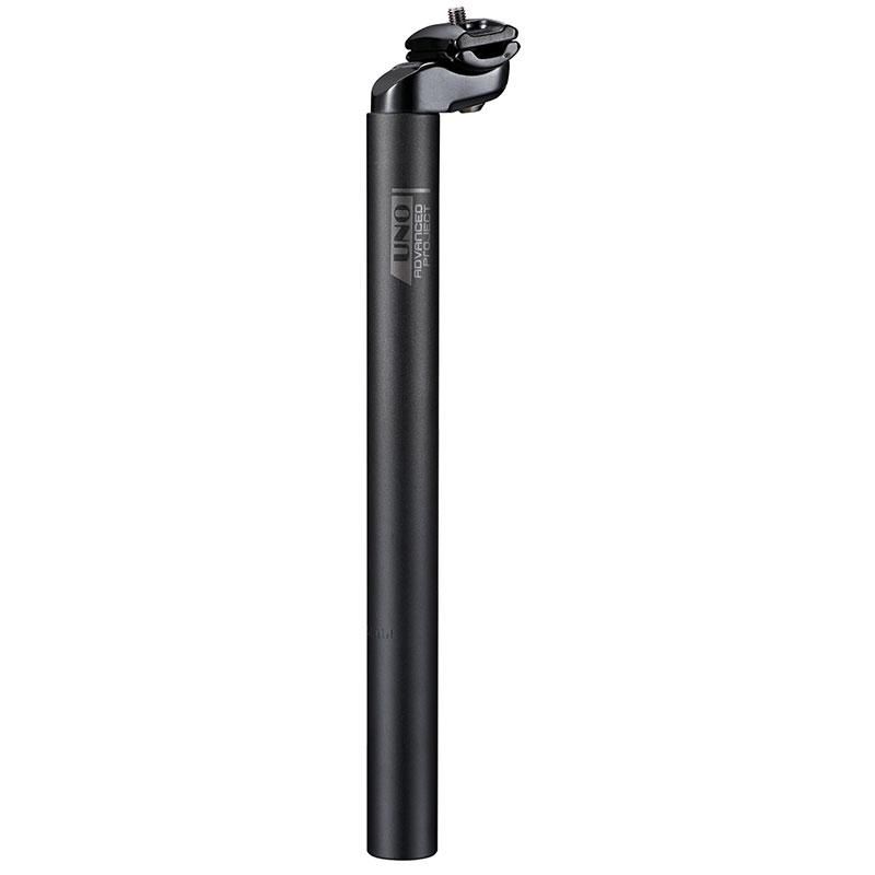 Tige de selle UNO 25,4 mm aluminium noir – Longueur 400 mm, légère et résistante