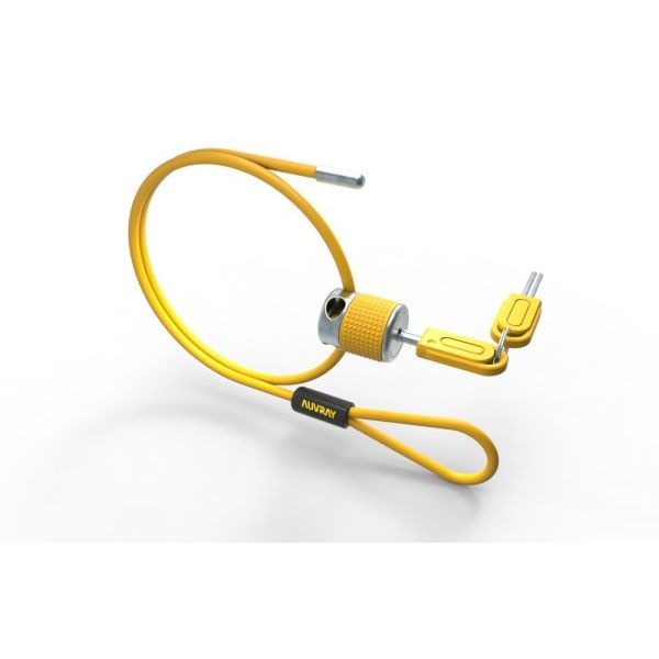 Antivol multifonctions Auvray – Câble Ø4 mm, 90 cm, cadenas à disques avec 2 clés