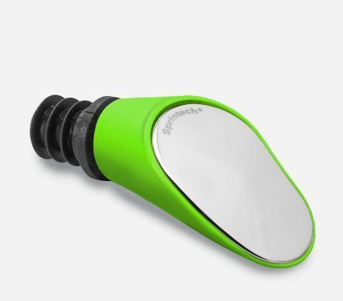 Photo de Rétroviseur vélo de course Sprintech Racing – Gauche – Vert – Large champ de vision et montage sans outils par SPRINTECH