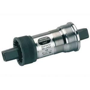 Boîtier de Pédalier Shimano BB-UN55 107 mm – Filetage Italien – Axe Carré JIS – Référence EBBUN55I07