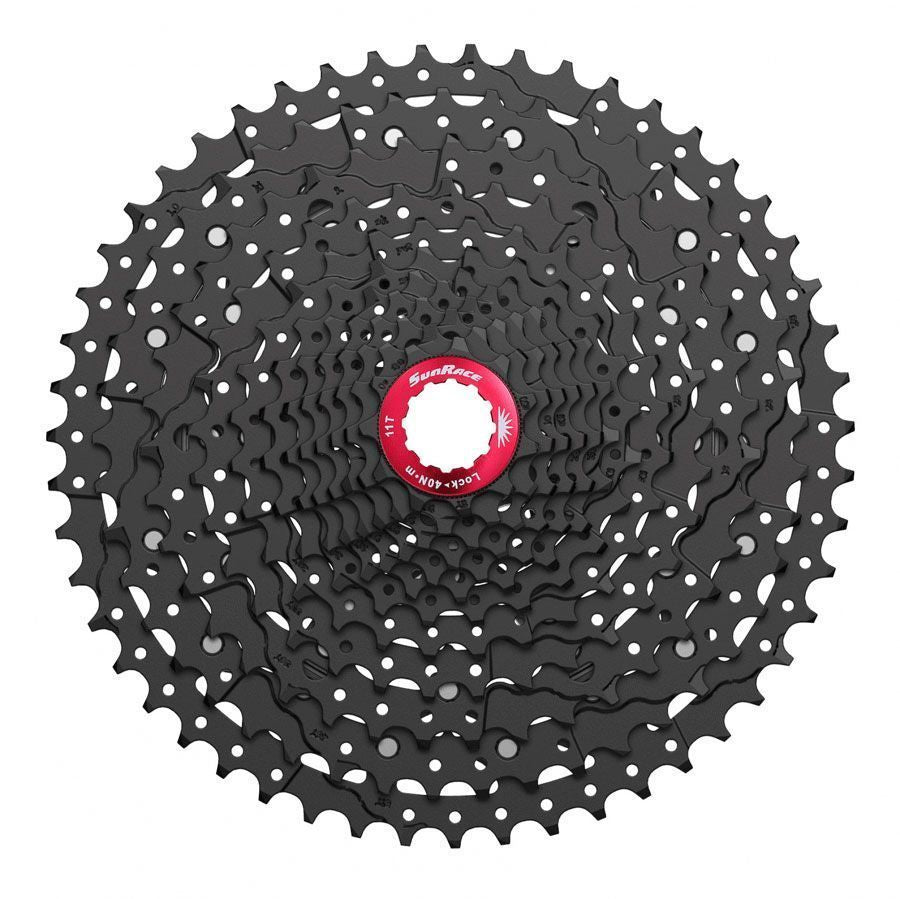 Cassette VTT Sunrace CSMZ800 12 Vitesses – 11x51 – Finition Black ED – Araignée Alliage – Corps HG-Spline