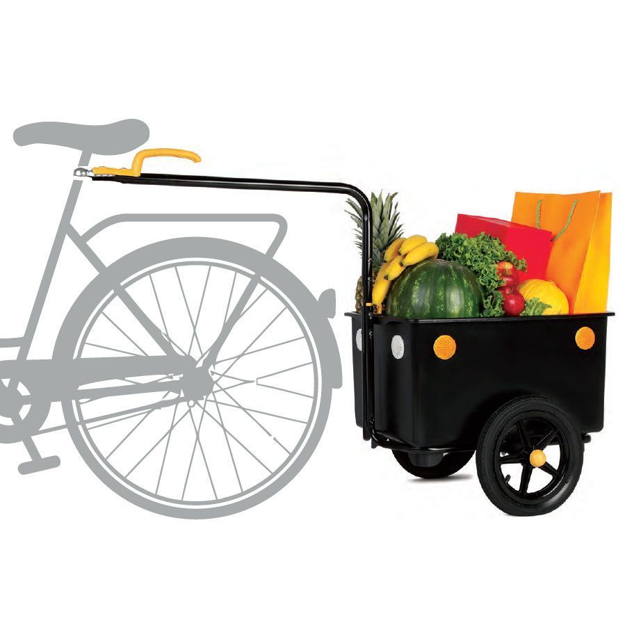Remorque Vélo Bellelli Eco Trailer Maxi – 60L – 35kg – Box Amovible