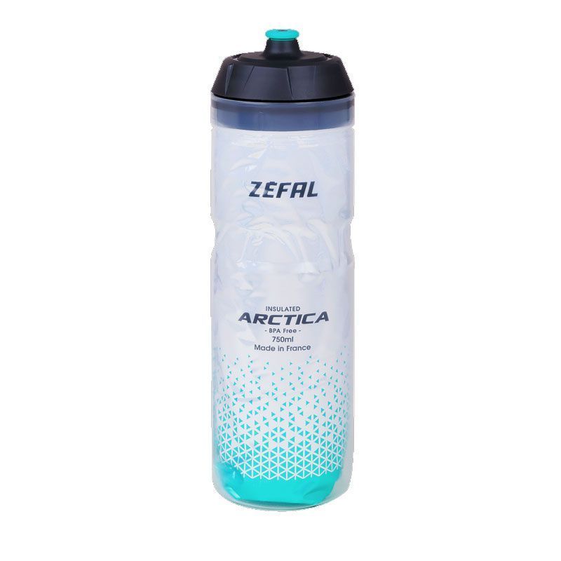 Photo de Bidon Isotherme Zefal Arctica 750ml – Silver/Caribbean Green par ZEFAL