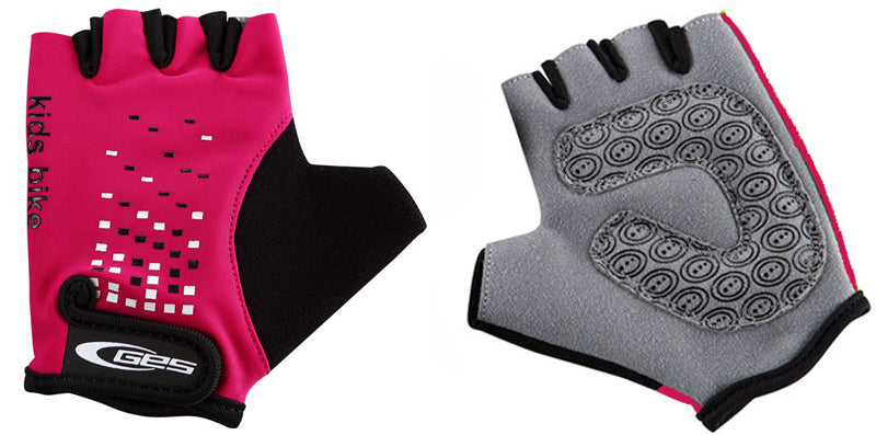 Photo de Gants vélo enfant rose – Taille 6, confort et protection anti-chocs par GES