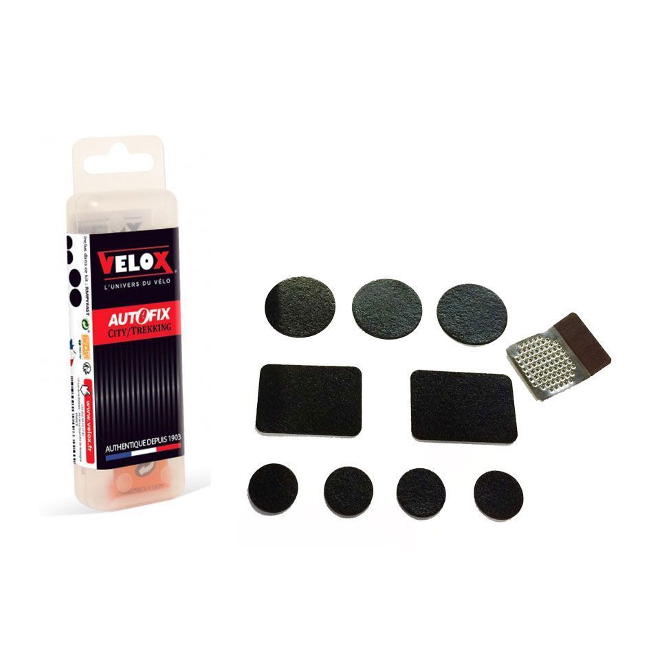 Kit de réparation autocollant Trekking/VTT – Rustines auto-adhésives pour chambres à air vélo