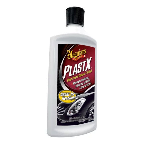 MEGUIAR’S Plast-X 295 ml – Rénovateur optiques et plastiques transparents