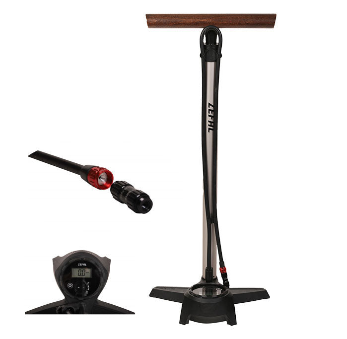 Pompe à pied Zefal Profil Max FP65 – Manomètre digital – Raccord Z-Turn – 12 bar