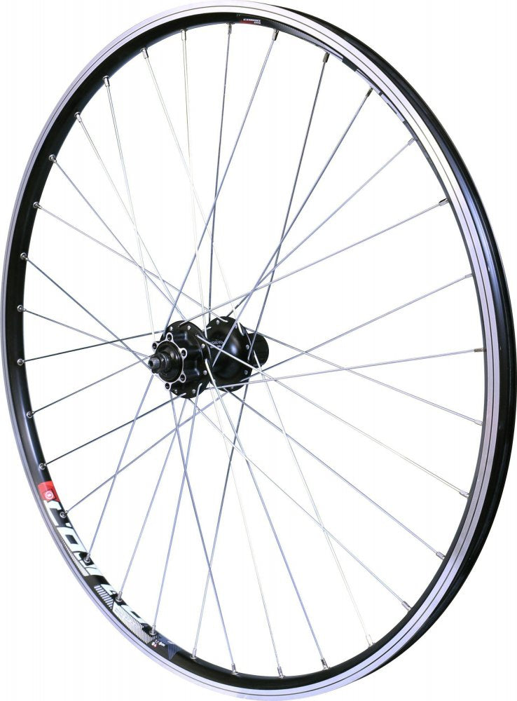 Roue arrière 29" VTT Velox – Jante alu Mach1 Combo double paroi noire, frein disque, moyeu Shimano Deore M475, cassette 8/9/10V