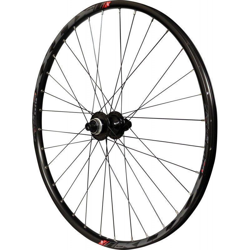 Roue arrière 27.5" VTT Velox – Jante Mach1 KLIXX 23C Tubeless Ready, disque Centerlock, moyeu Shimano MT510 BOOST 148mm, cassette Micro Spline 12V