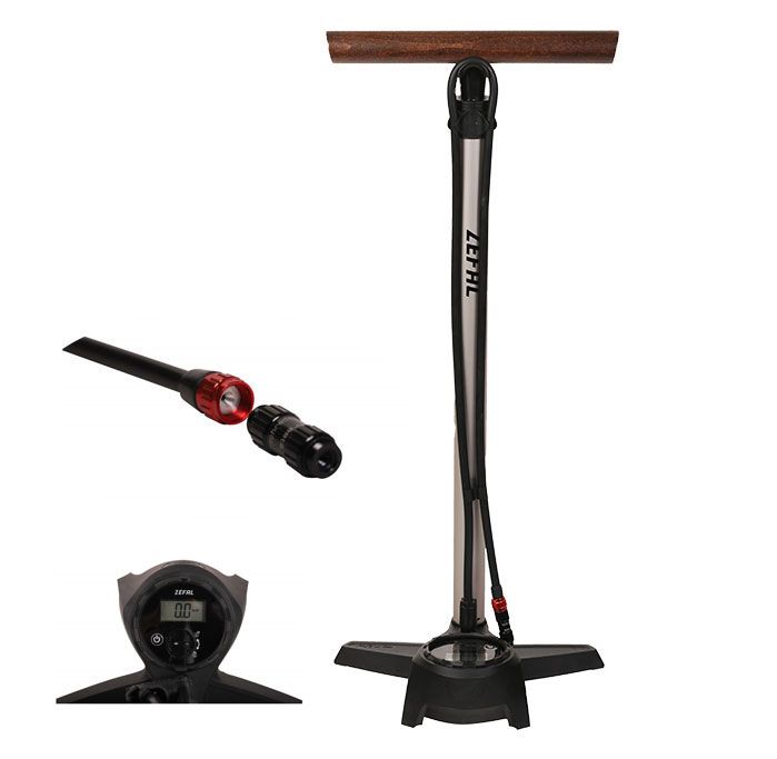 Pompe à pied Zefal Profil Max FP65 – Manomètre digital – Raccord Z-Turn – 12 bar
