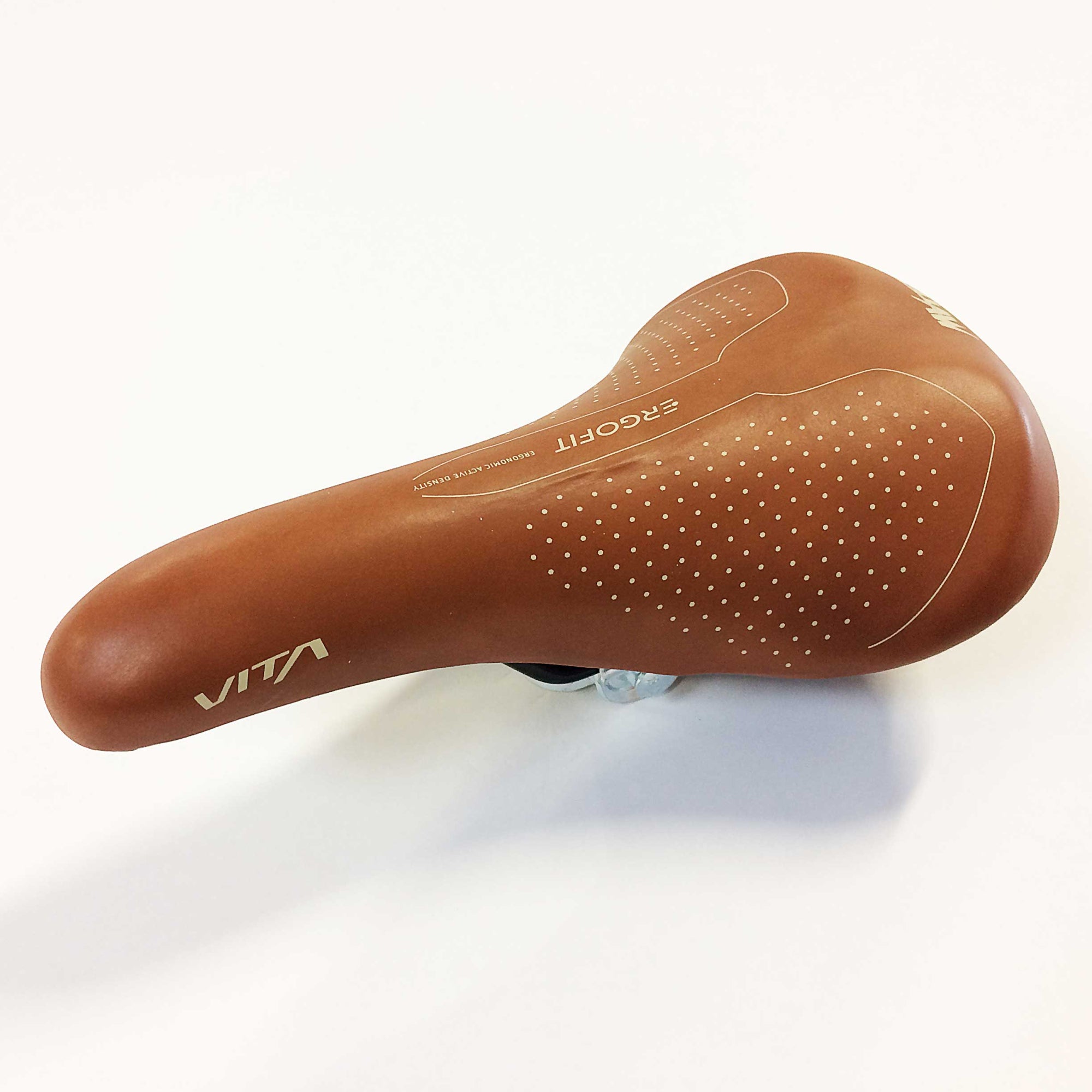 Photo de Selle vélo ErgoFit Sport – Marron 270 x 160 mm, fine et dynamique par MVTEK