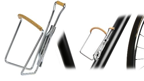 Porte-bidon Zéfal Vintage – 80g – Alu & cuir – Réf. 1720 – Style classique pour vélo rétro