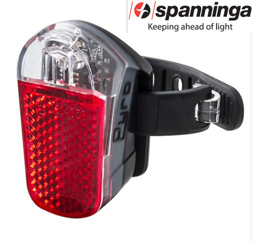Photo de Éclairage vélo arrière Pyro XB – LED, piles, homologué CE par SPANNINGA
