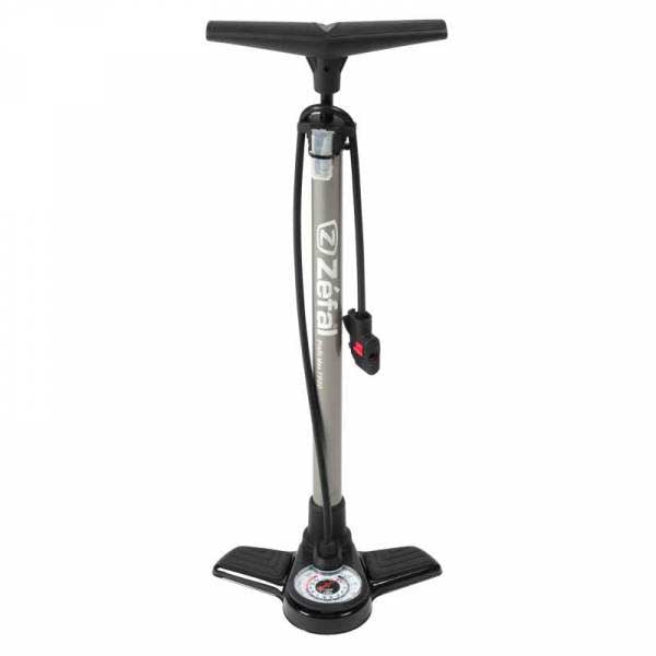 Photo de Pompe à pied Zefal Profil Max FP20 – 9 bar – Raccord universel Z-Switch – Manomètre grand format – Argent par ZEFAL