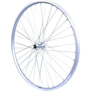 ROUE 26" VTT AVANT JANTE ALU DOUBLE PAROI ARGENT FREIN PATIN MOYEU ALU BLOCAGE RAPIDE