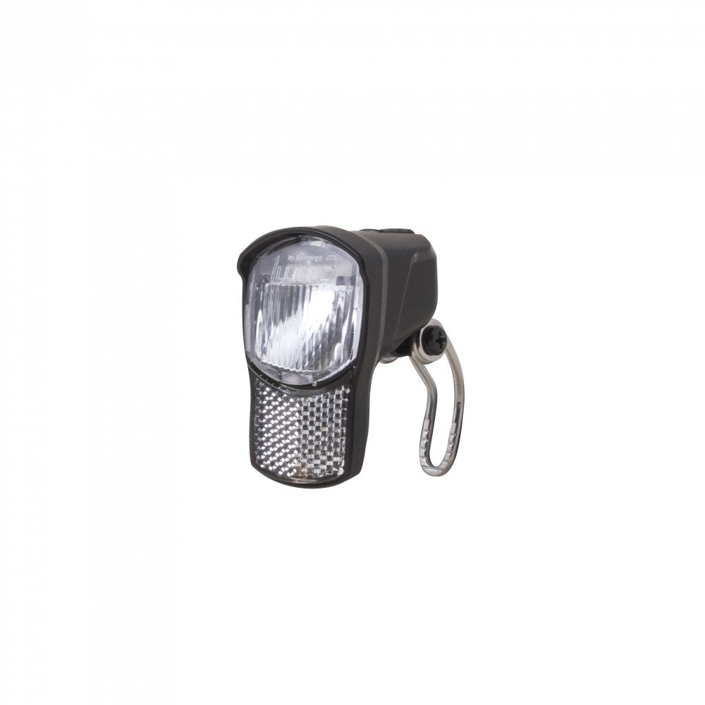Éclairage vélo avant ILLICO 2F + support BR192 – Compact, 4 Lux, piles incluses