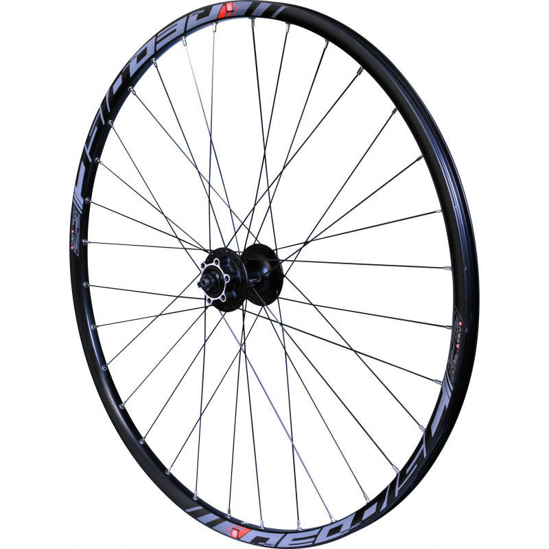 ROUE 26" VTT AVANT JANTE ALU DOUBLE PAROI NOIRE FREIN DISQUE MOYEU ALU BLOCAGE RAPIDE