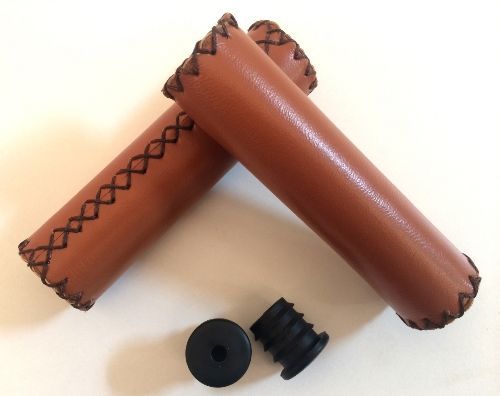 Photo de Poignées vélo rétro – Marron style vintage par SELECTION LOUDET