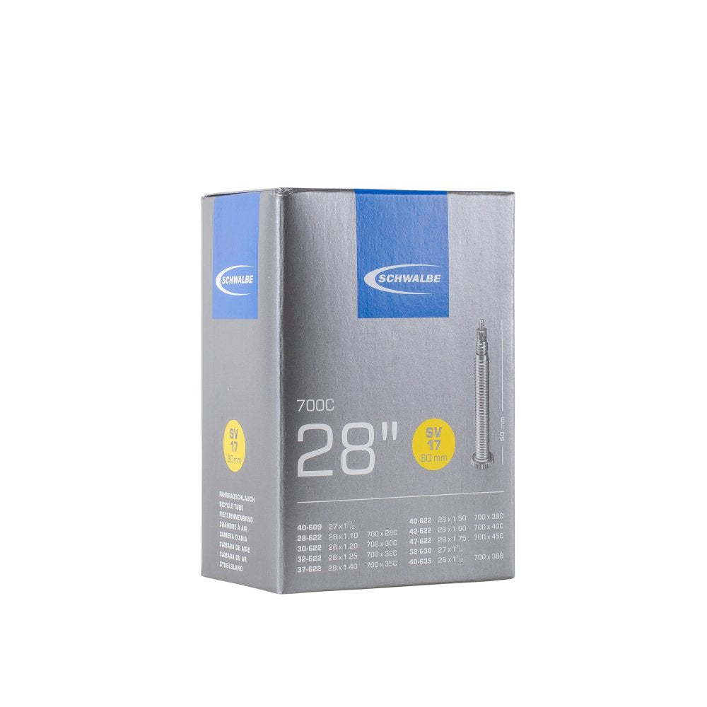 Chambre à air vélo Schwalbe SV17 700x28-45C (28/47-622/635) valve Presta 60 mm