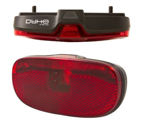 Éclairage vélo arrière DUXO – Porte-bagage – Dynamo – Catadioptre intégré – OEM vrac