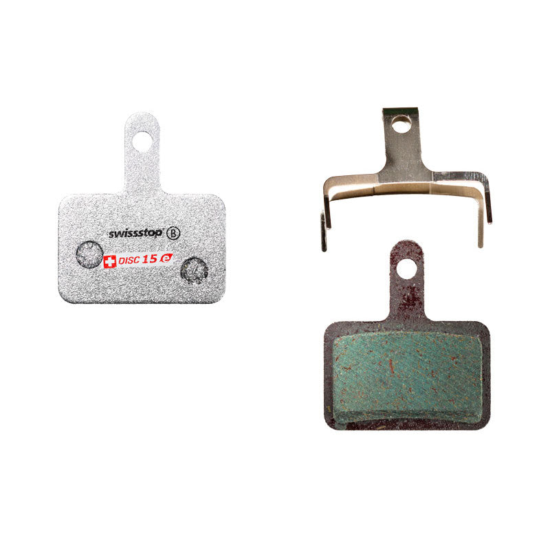 Photo de Plaquettes de frein SwissStop Disc E – Compatibles Shimano Deore, LX, Alivio, Acera, Altus, Tektro & TRP – Spécial VAE et longue durée de vie par SwissStop