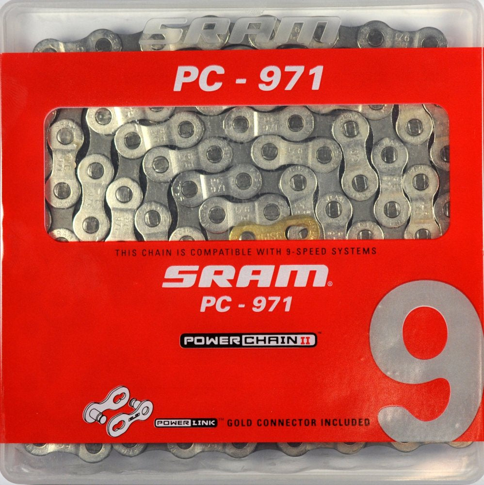 Photo de Chaîne vélo SRAM PC-971 – 9 vitesses – 114 maillons – Route et VTT par SRAM