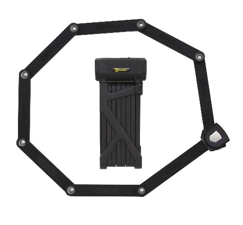 Antivol articulé pliant Auvray Folding Lock – 110 cm, acier trempé 6 mm, support universel inclus