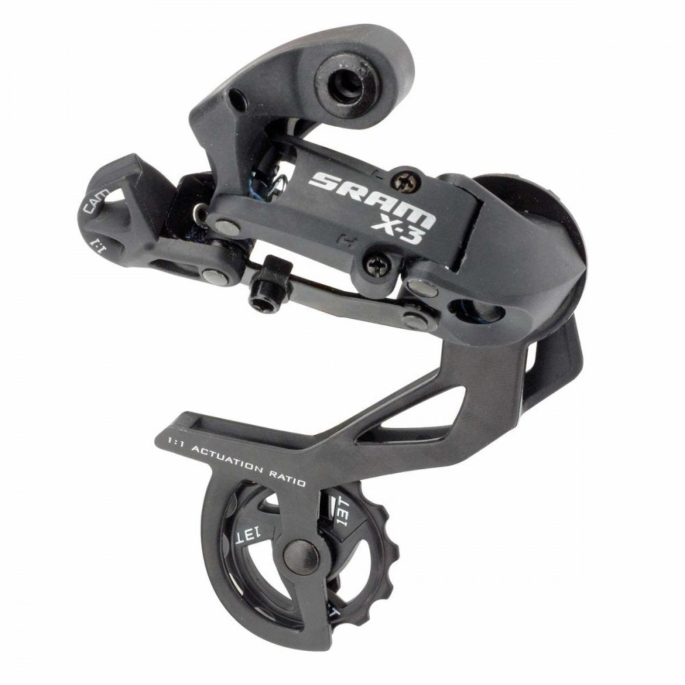 Photo de Dérailleur Arrière SRAM X3 – VTT 9 Vitesses – Chape Longue – Noir par SRAM